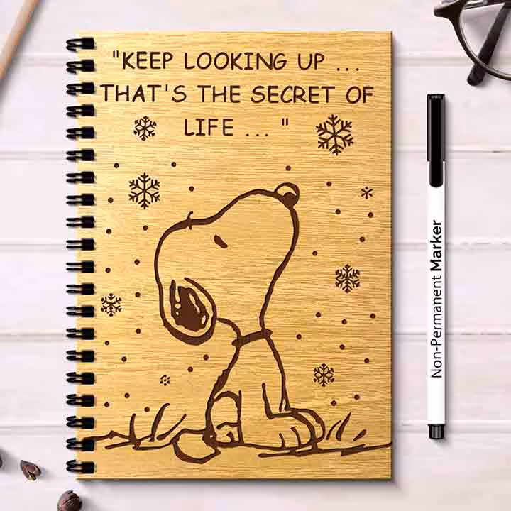 Wooden Cover Rewritable Notebook A5