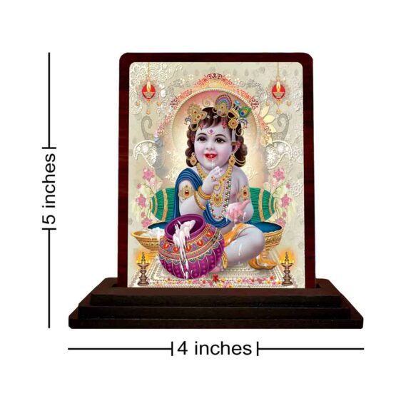 wooden Bal Gopal idol