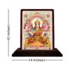 wooden Sacred Laxmi Ganesh Saraswati statue