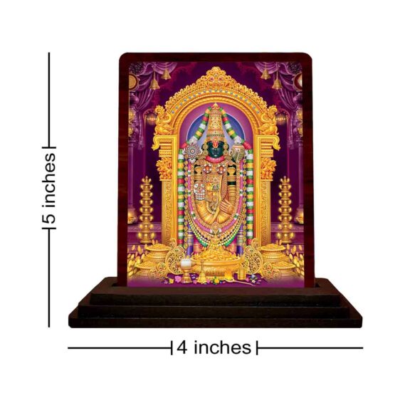 wooden Lord Tirupati Balaji figurine