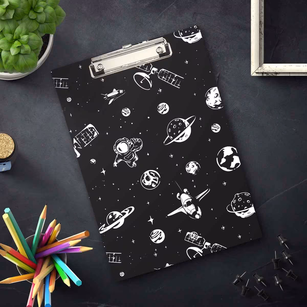 Clipboard 9x12 Inch Space Texture