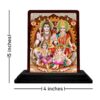 wooden Shiv Parivar murti for home