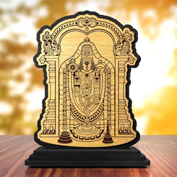 wooden Balaji murti