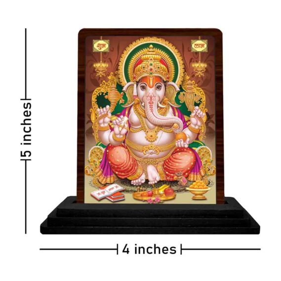 wooden Ganesh Chaturthi decor