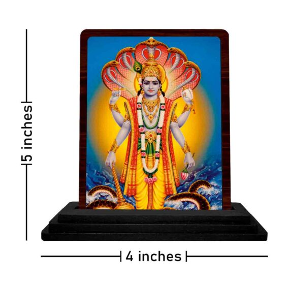 wooden Vishnu idol for home