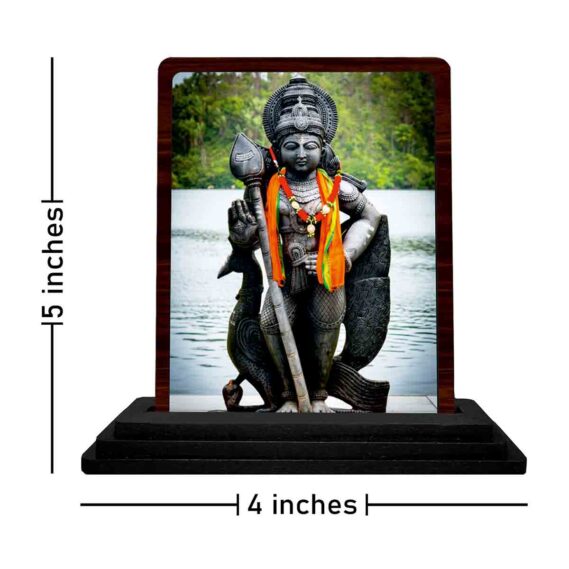 wooden Murugan murti idol