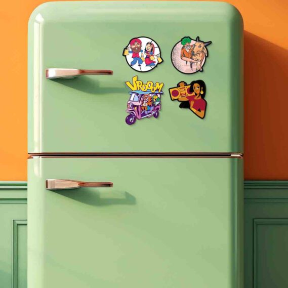 Colorful Indian fridge magnets