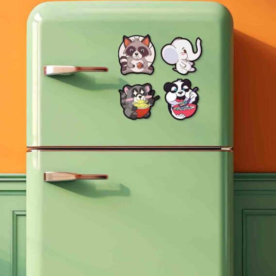 Charming character magnets