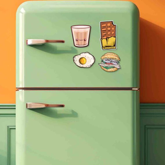 Food lover fridge magnets