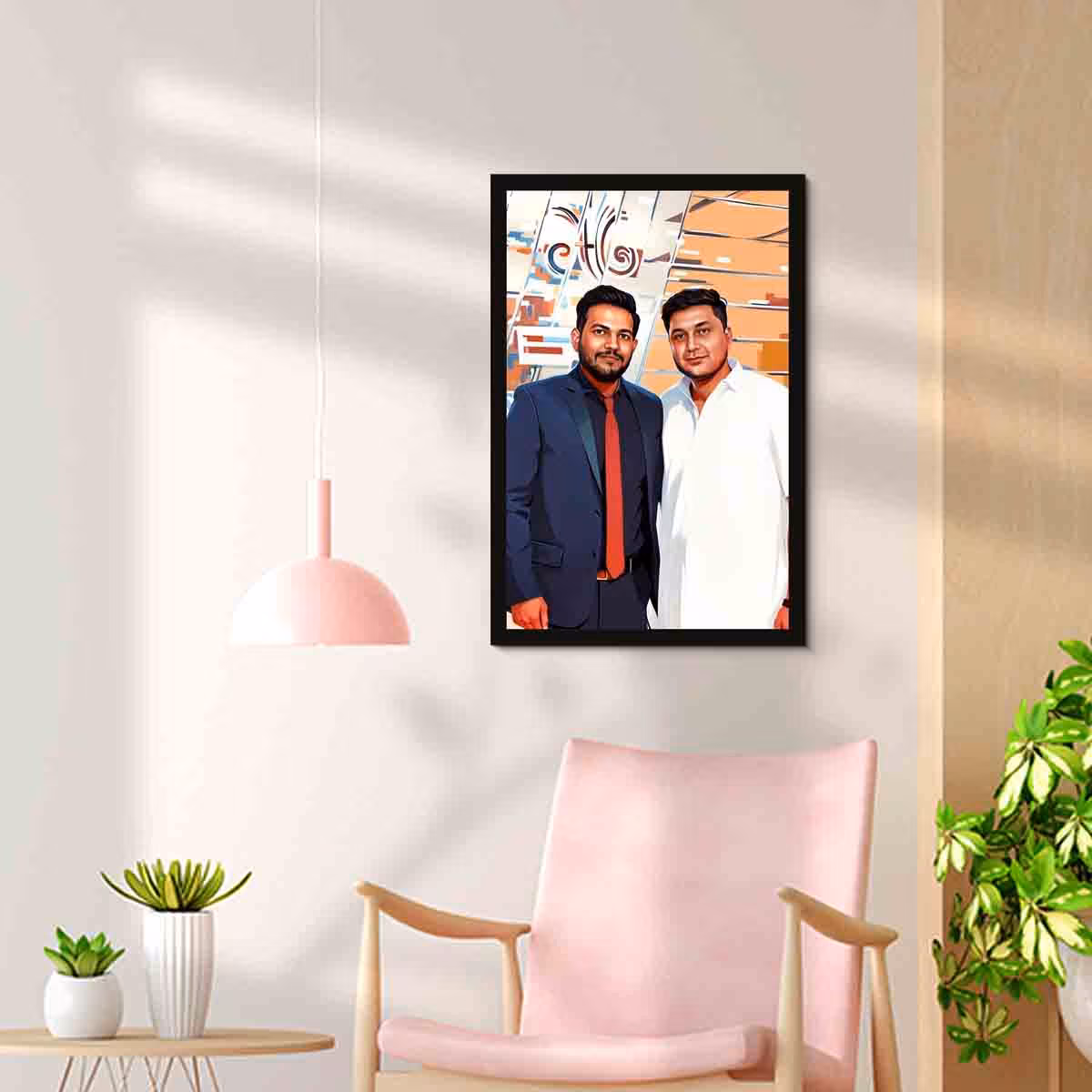 Photo to Drawing Sketch Frame 12x18 Inch