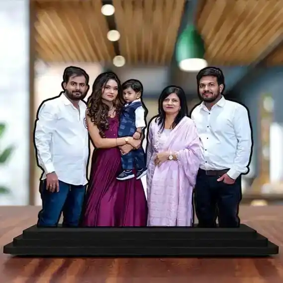 A Customized Family Photo Idol Showpiece for home decor (Size : 6x8 inches) Photo Cutout