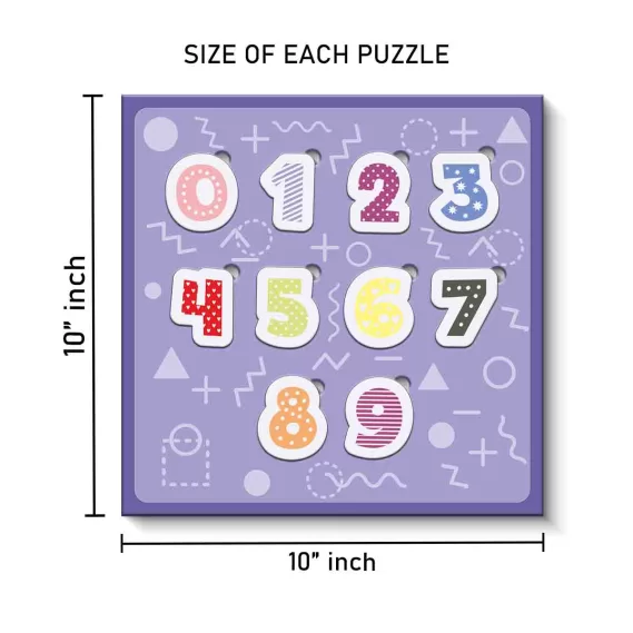 Puzzle Games Kids Wooden Puzzle (Set of 2) (Size : 10x10 inches)