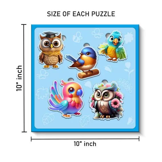 Children's Puzzle Puzzle for Child Development (Set of 2) (Size : 10x10 inches)