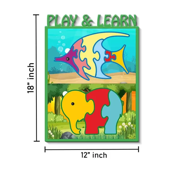 Kids Wooden Puzzle Baby Puzzle Games (Size 12x18 inches)