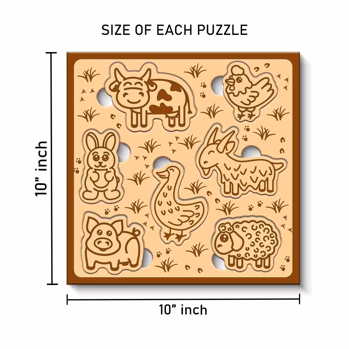 Child Development Puzzle 10x10 Inch
