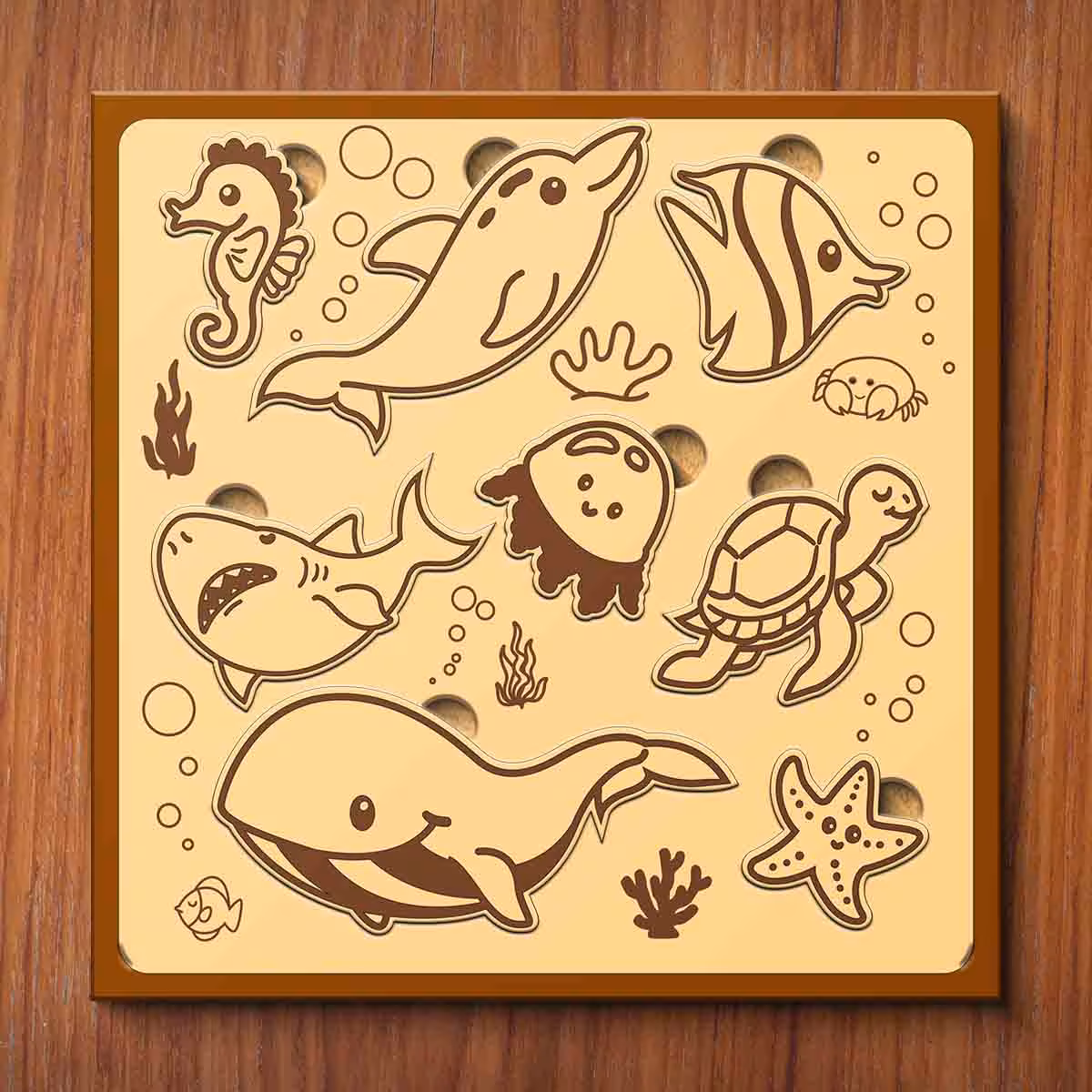 Brain Puzzle for Kids 10x10 Inch Games Exercise