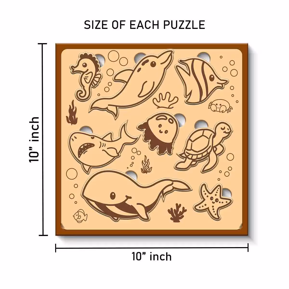 Brain Puzzle for Kids 10x10 Inch Games Exercise