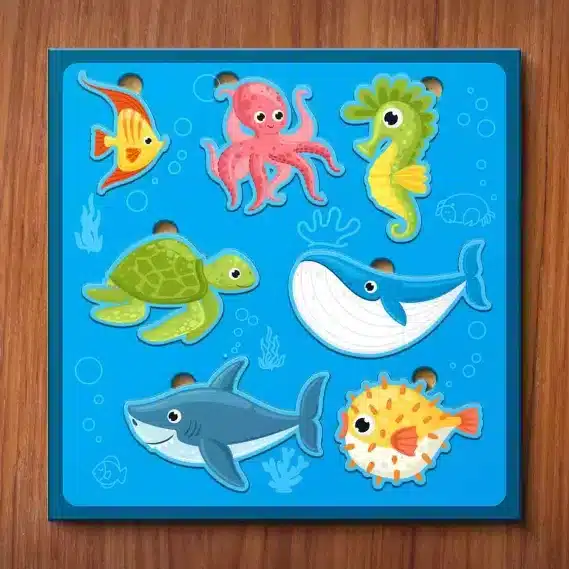 Puzzle for Toddlers Activities Brain Puzzle Games (Size 10x10 inches)