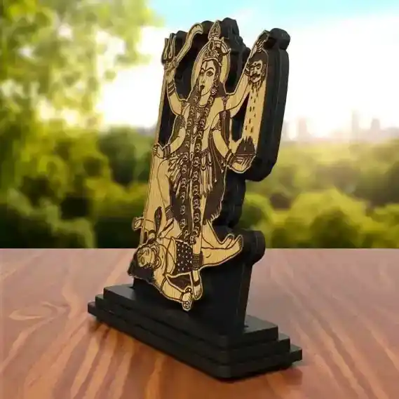 Kali Mata Murti for Home Puja Size (4X5 Inches)