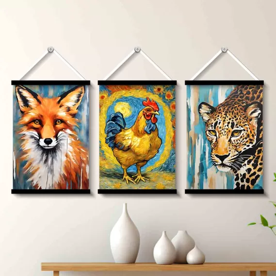 Wall Paintings for Drawing Room Wall Hanging Painting for Living Room (Size 12x18 inches Each)