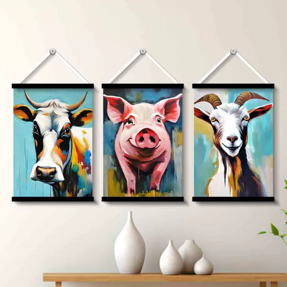 Wall Paintings Beautiful Wall Hangings and Art (Size 12x18 inches Each)