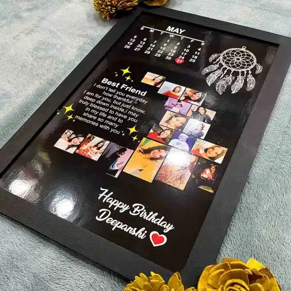 15 photos Customized Photo Frame Gift Customized Photo Frame for Birthday (Size 12x18 Inches)