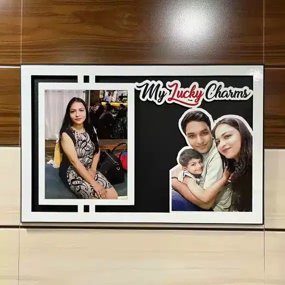 2 photo A Customized Photo Frame Gift Personalized Collage Frames (Size 12x18 Inches)