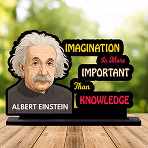 Albert Einstein Motivational Tabletop Statue