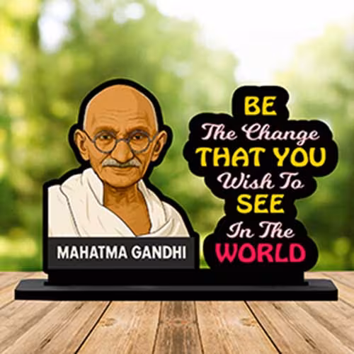 Mahatma Gandhi Motivational Tabletop Statue