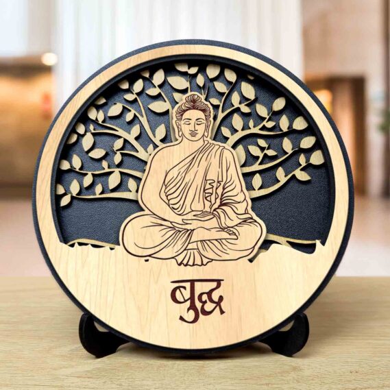 Buddha Round Engraved Idol