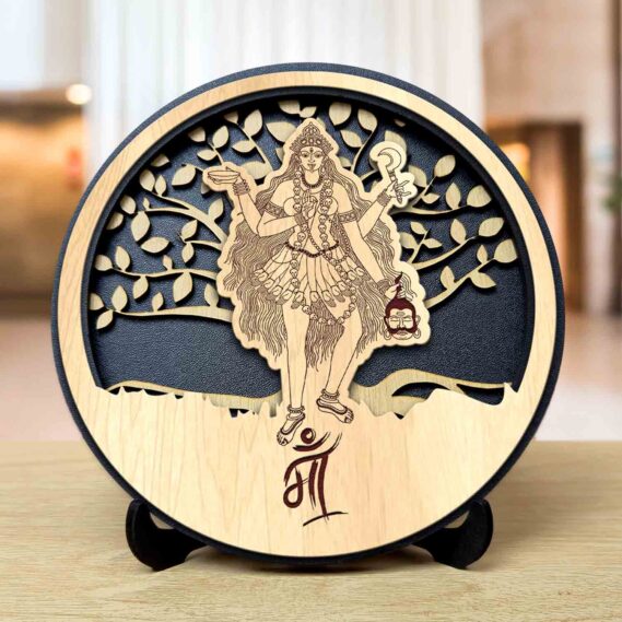 Maa Round Engraved Idol