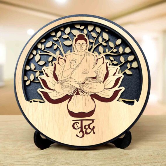 Buddha Round Engraved Idol