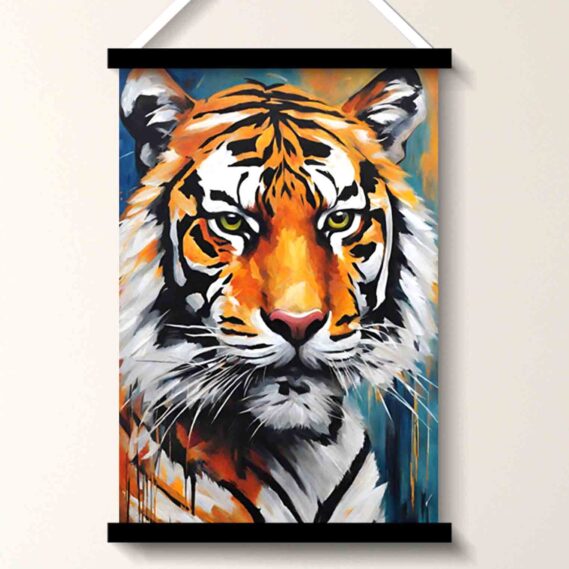 Tiger Portrait Wall Art Painting