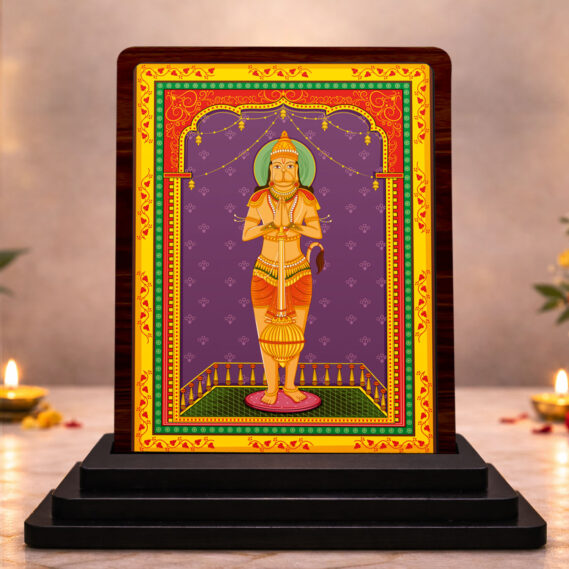 Sai Baba Wooden Idol for Pooja Room 3x4 Inch HD Printed Elegant Bhakti Decor