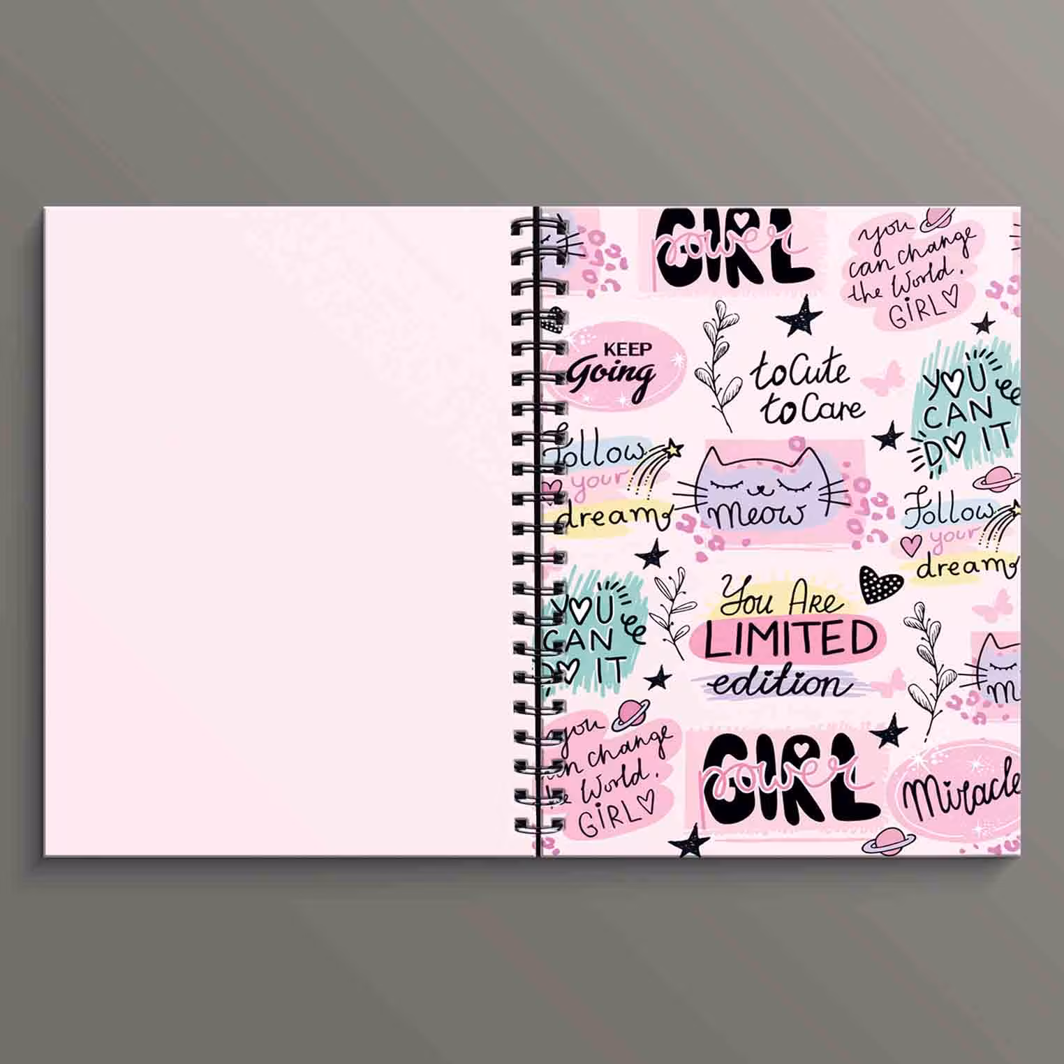 Girl Power Spiral Notebook