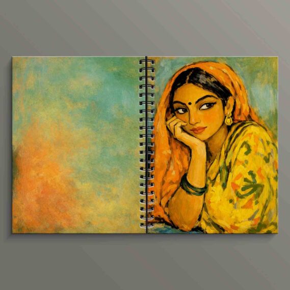 Portrait Girl Spiral Notebook
