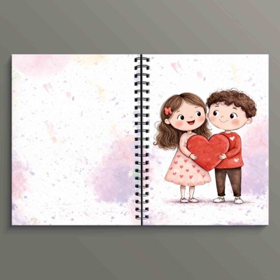 Kids Heart Spiral Notebook