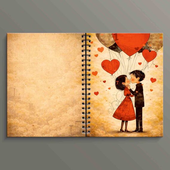 Love Balloons Spiral Notebook