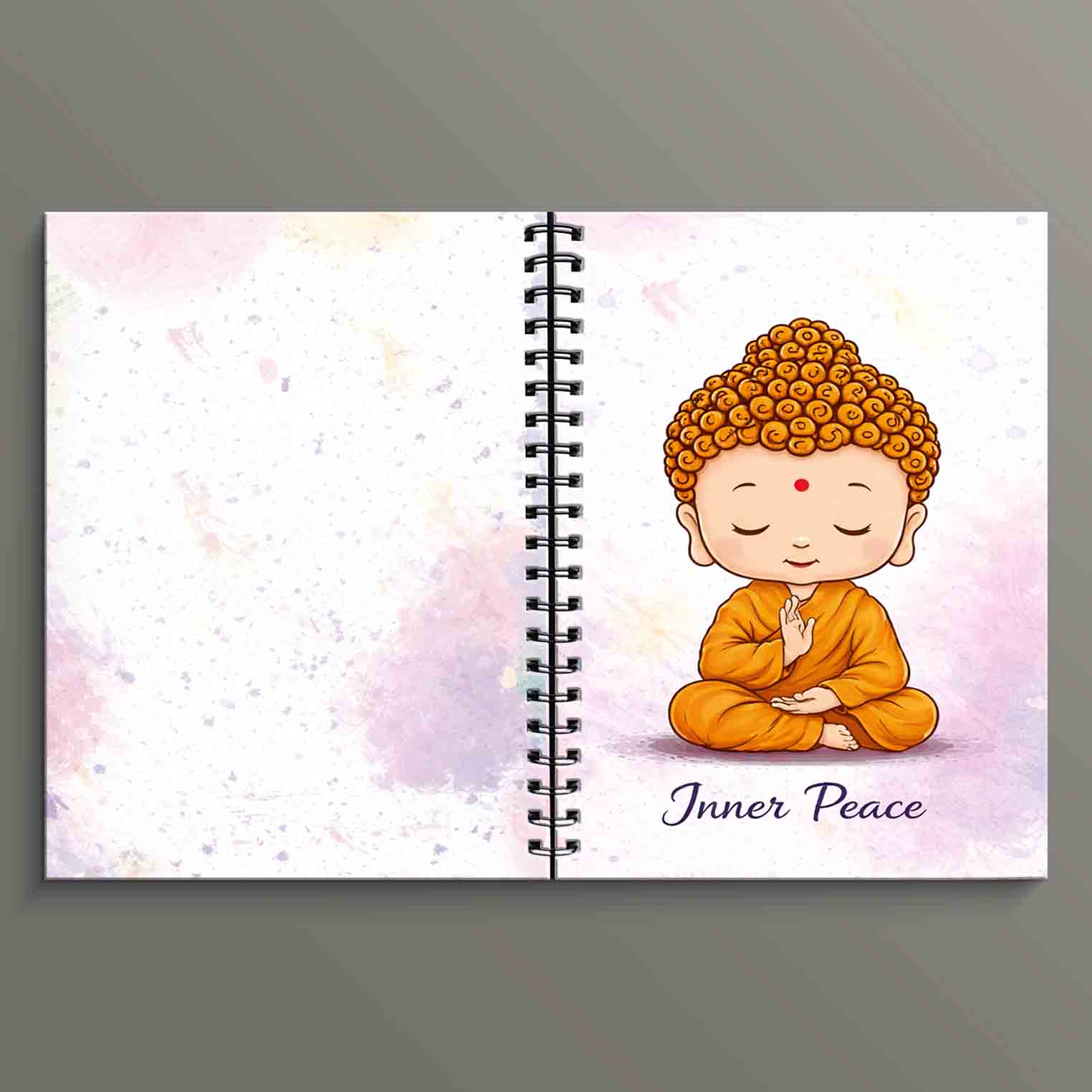 Inner Peace Buddha Spiral Notebook