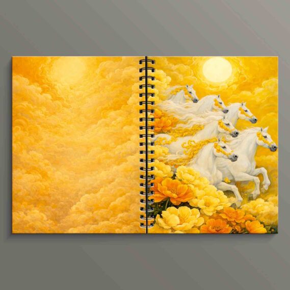 Seven Horses Spiral Notebook