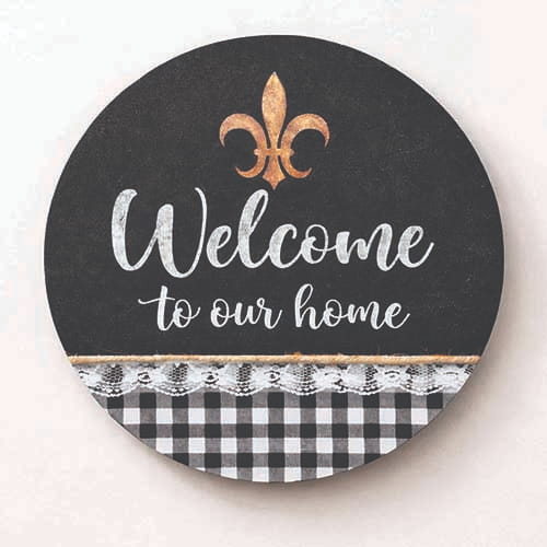 Welcome to Our Home Wooden Hanging