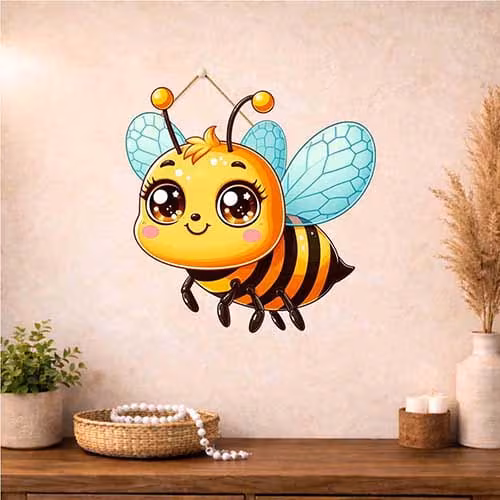 Cute Bee Wooden Hanging