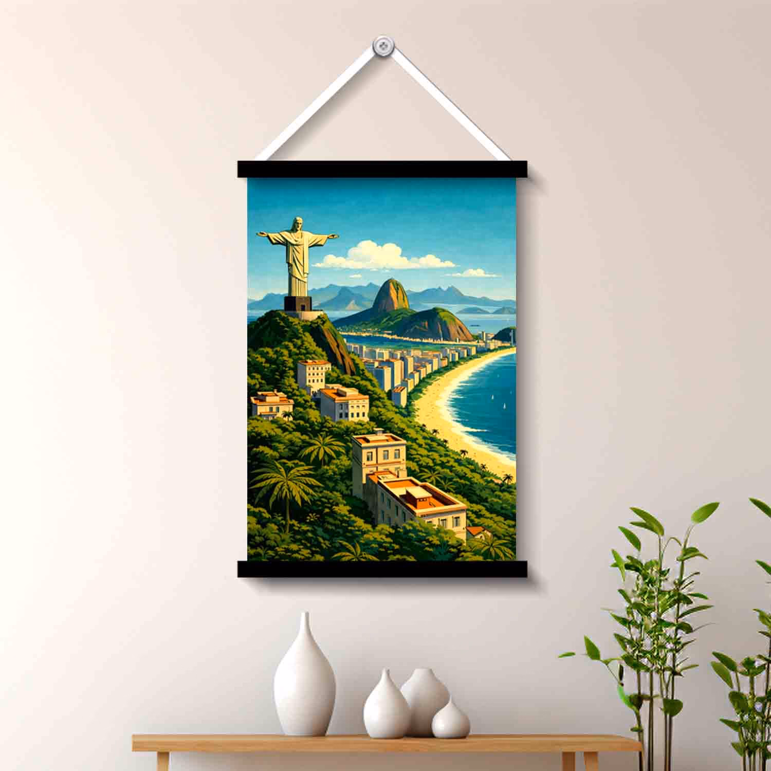 A Rio Christ the Redeemer Wall Art Hanging 45x30 cm | Vprint Quality - Image 2