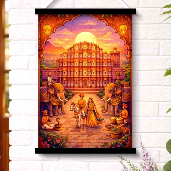 Jaipur Hawa Mahal wall art hanging for living room