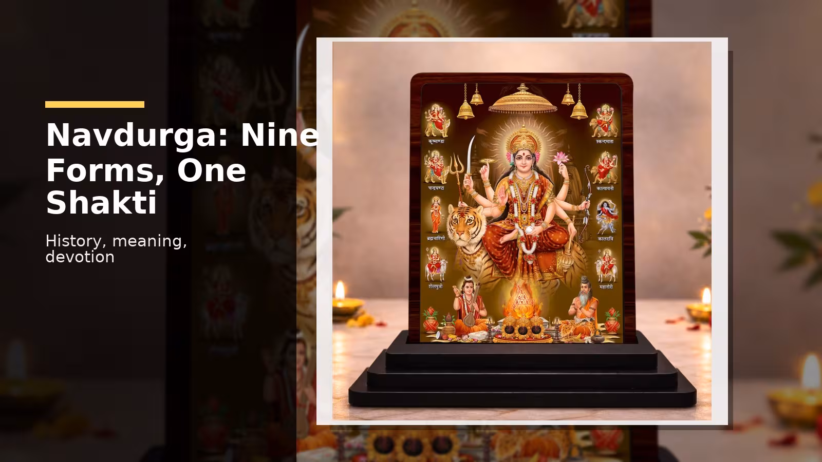 Navdurga Wooden Idol 3×4 History: Meaning and Devotion