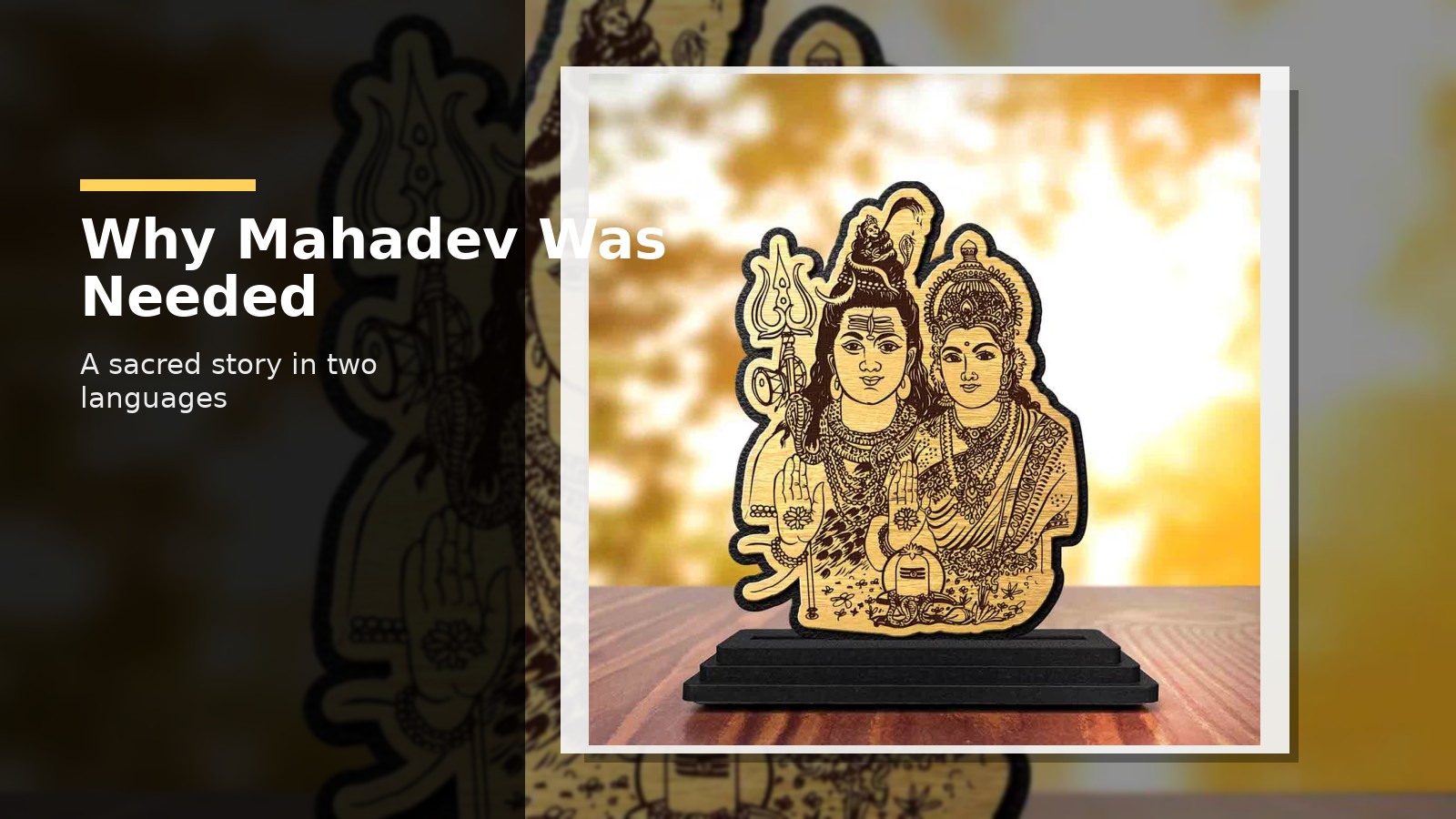 Shiv Ji History: Why the World Needed Mahadev