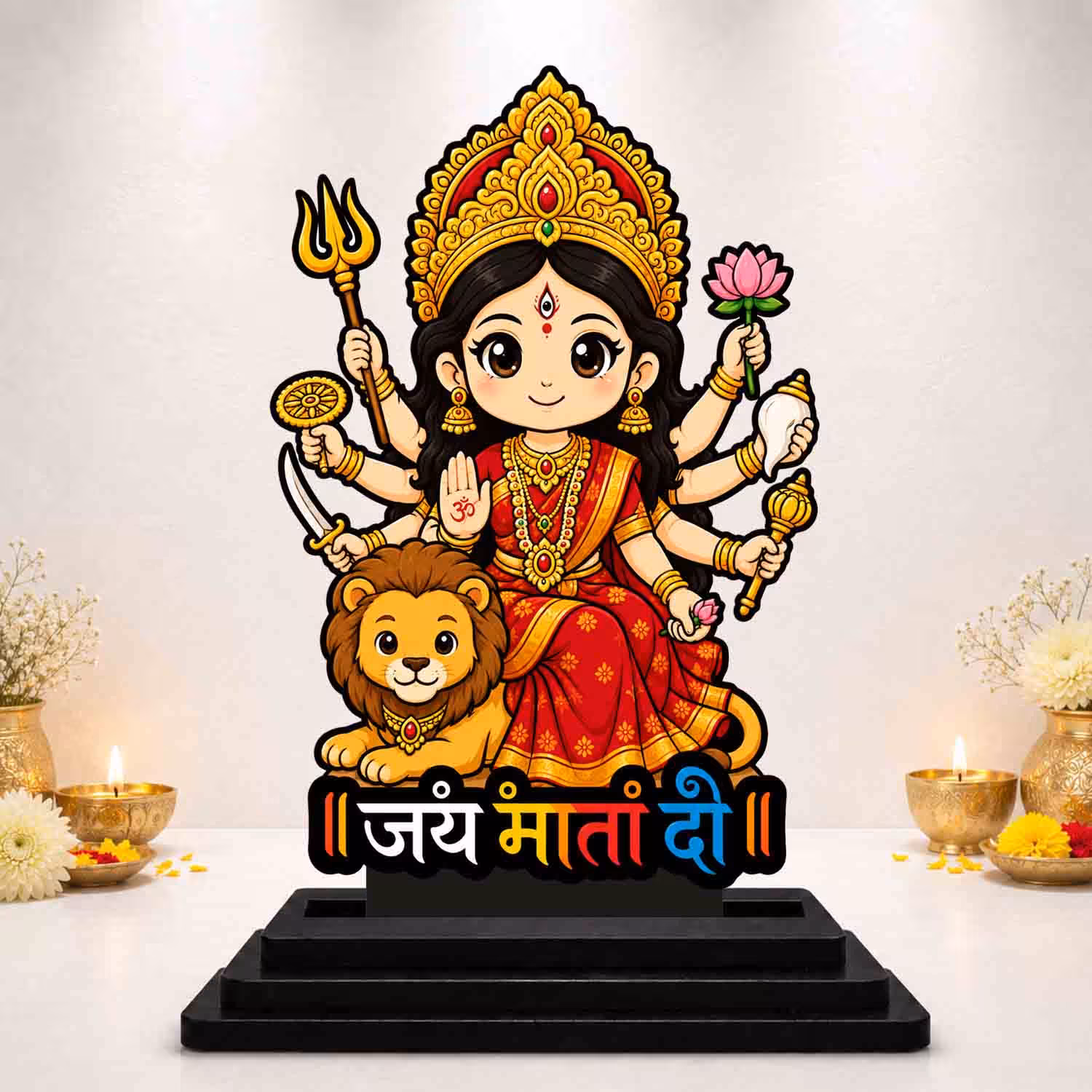Durga Maa Wooden God Idol Wooden God Idols