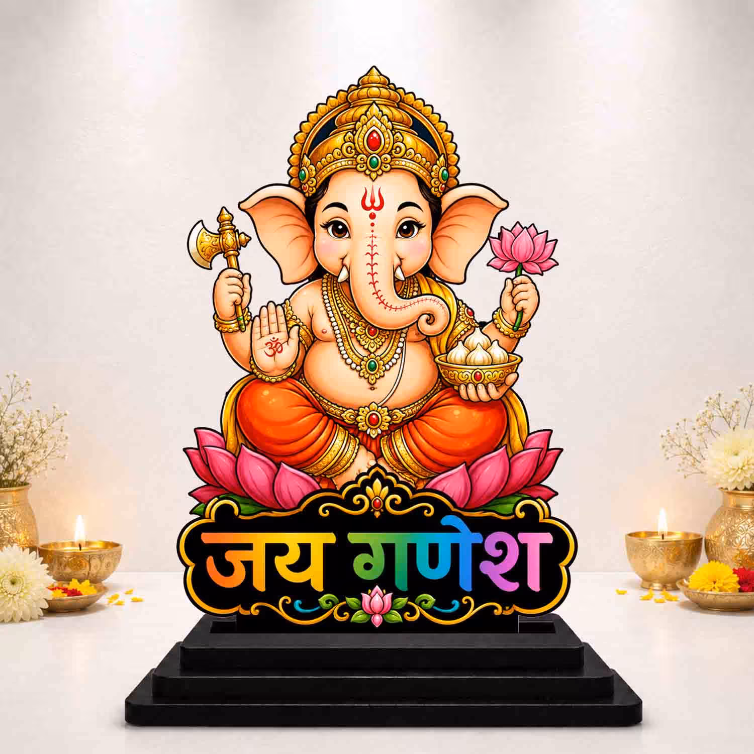 Ganesh Ji Wooden God Idol Wooden God Idols