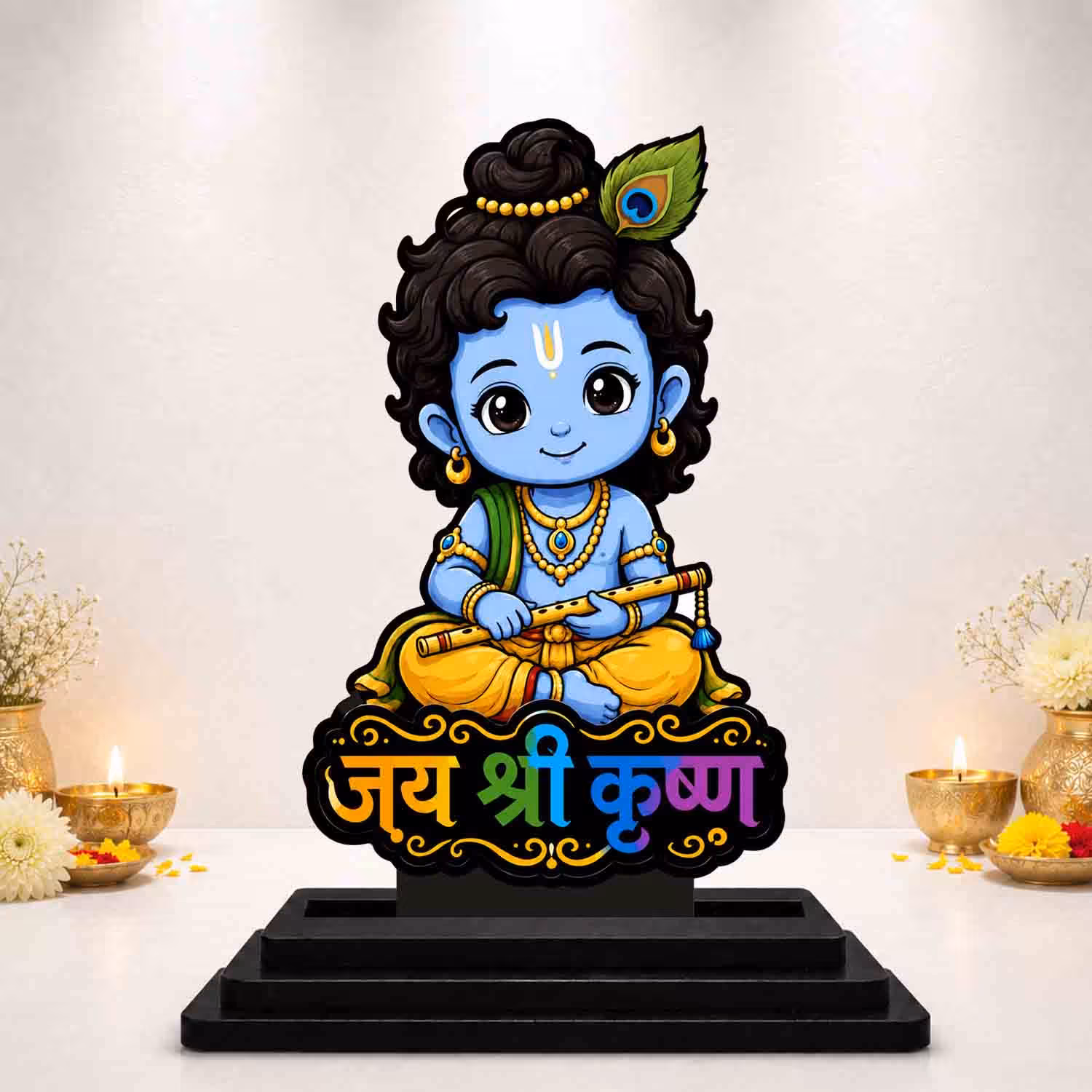 Krishna Ji Wooden God Idol Wooden God Idols