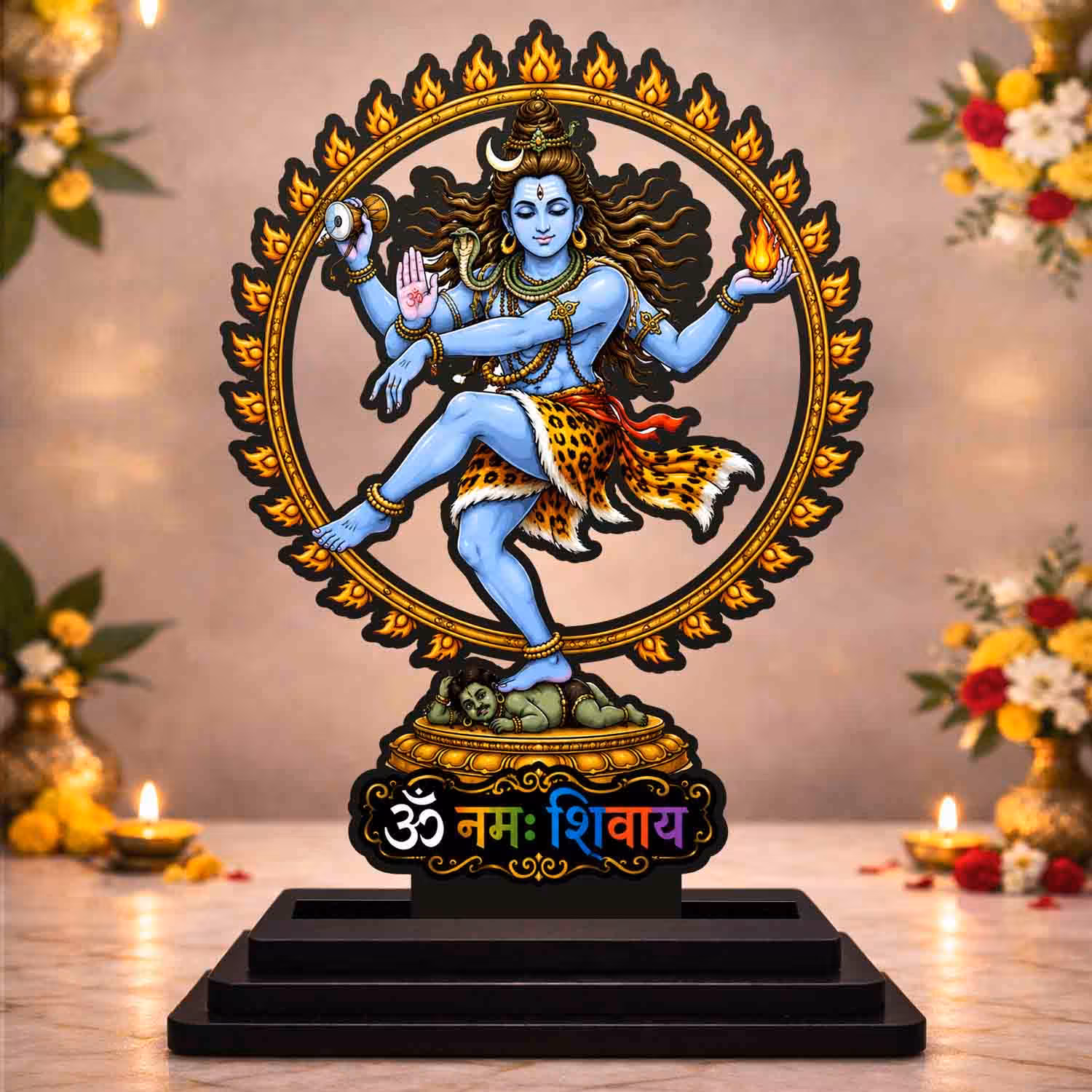 Natraj Wooden God Idol